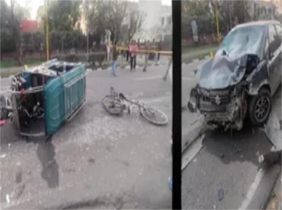 Chandigarh में कार चालक का कहर, ई-रिक्शा और साइकिल को मारी टक्कर, 2 महिलाओं की मौ+त