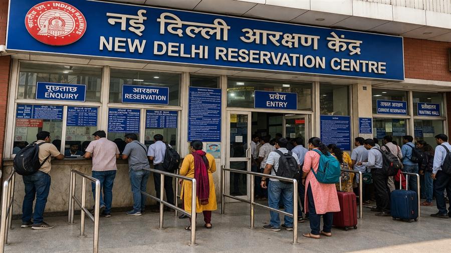 दिल्ली में तकनीकी कार्य के चलते रात में 5 घंटे बाधित रहेगा रेलवे आरक्षण सिस्टम