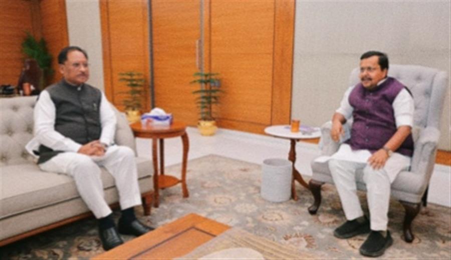 छत्तीसगढ़ के मुख्यमंत्री विष्णुदेव साय ने नितिन नबीन से की मुलाकात, संगठन और विकास पर चर्चा