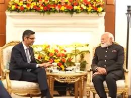 गूगल के सीईओ सुंदर पिचाई ने प्रधानमंत्री मोदी से मुलाकात की
