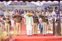 पाकिस्तान समर्थित आतंकवाद से लड़ रही पंजाब पुलिस - भगवंत सिंह मान