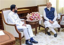 पीएम मोदी से एकनाथ शिंदे ने की मुलाकात, विभिन्न मुद्दों पर विस्तार से की बात 