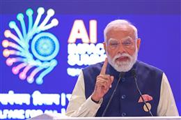 एआई पर भारत का दृष्टिकोण मानव-केंद्रित और समावेशी: पीएम मोदी