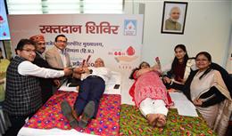 एसजेवीएन ने कारपोरेट मुख्यालय, शिमला में रक्तदान शिविर का आयोजन किया