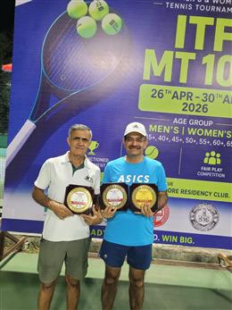 आईटीएफ प्रतियोगिता में पंचकूला के खिलाड़ियों का शानदार प्रदर्शन, मेजर जनरल बाजवा और वशिष्ठ ने बढ़ाया पंचकूला का मान
