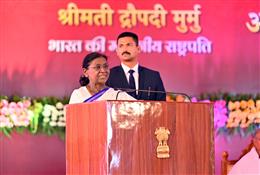 जनजातीय समुदायों की जीवनशैली आध्यात्मिक मूल्यों के अनुरूप : राष्ट्रपति मुर्मु