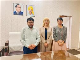 ब्रिटिश डिप्टी हाई कमिश्नर अल्बा समेरिग्लो द्वारा एन.आर.आई. मामलों के मंत्री डॉ. रवजोत सिंह से मुलाकात
