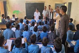 शिक्षा मंत्री महीपाल ढांडा का एक्शन मोड, सोनीपत के स्कूल का किया औचक निरीक्षण