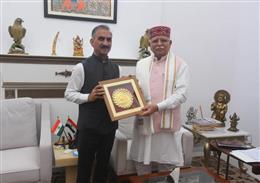 मुख्यमंत्री सुखविन्द्र सिंह सुक्खू ने केंद्रीय ऊर्जा मंत्री मनोहर लाल से की भेंट