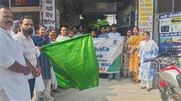 स्वच्छता के संदेश के साथ धूरी में निकली जागरूकता रैली