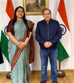 ओस्लो में भारतीय दूतावास पहुंचे विधानसभा अध्यक्ष कुलदीप सिंह पठानियां